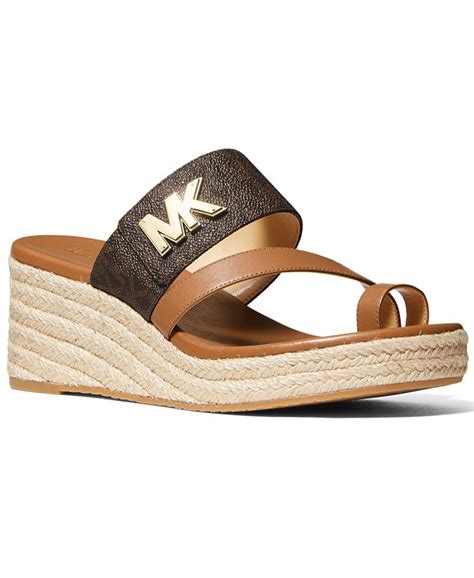 michael michael kors women's sidney mid wedge espadrille sandals|Michael Kors Sidney Mid Wedge Espadrille Sandals .